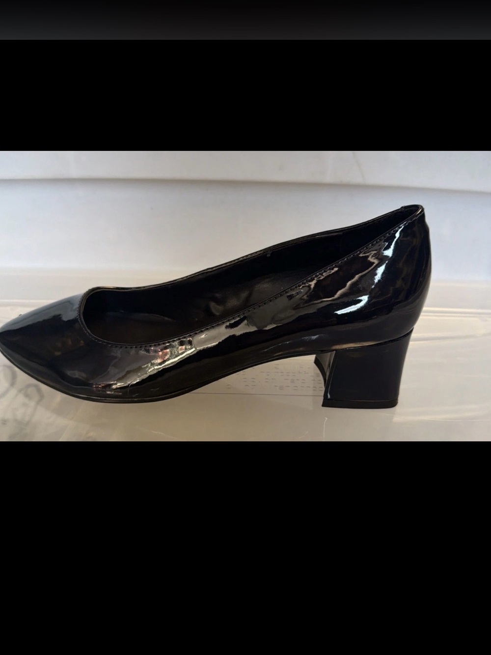Bandolino Women’s Classic Pump Heel Shoes Navy Blue Patent Leather Size 5.5 M US